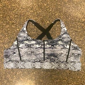 Zyia Cobra Metallic Light n Tight Adjustable Bra szL